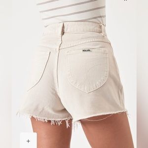 ROLLA’S white jean shorts!!